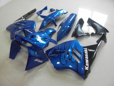 Affordable 1994-1997 Blue Black Flame Kawasaki ZX9R Motor Bike Fairings Canada