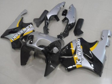 Affordable 1996-2003 Silver and Black Kawasaki ZX7R Motorcylce Fairings Canada