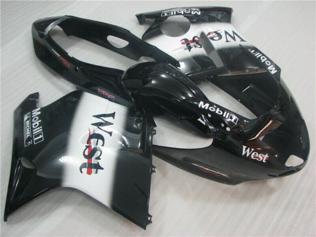 Affordable 1996-2007 Black White West Honda CBR1100XX Motorcycle Fairing Kit Canada