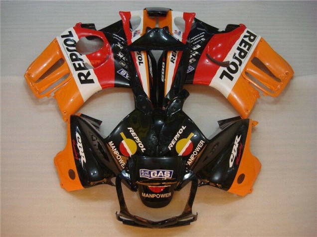 Affordable 1995-1998 Black Orange Repsol Honda CBR600 F3 Motorcycle Fairings Kits Canada