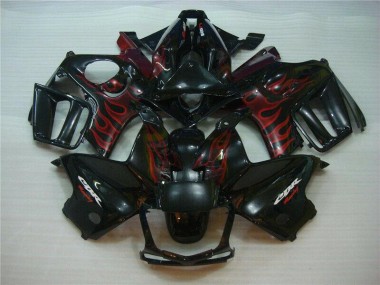 Affordable 1995-1998 Black Red Flame Honda CBR600 F3 Motorcyle Fairings Canada