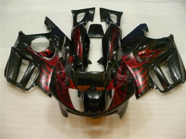 Affordable 1995-1998 Black Red Flame Honda CBR600 F3 Motorcycle Fairing Canada
