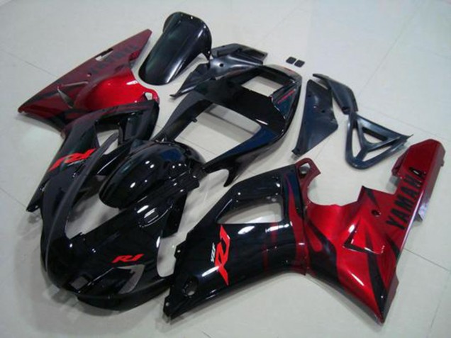 Affordable 1998-1999 Black Red Yamaha YZF R1 Motorcylce Fairings Canada