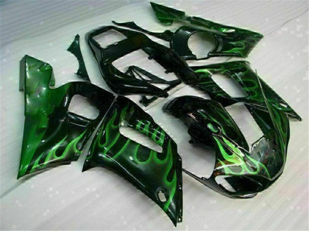 Affordable 1998-2002 Green Black Yamaha YZF R6 Motor Bike Fairings Canada Affordable 1998-2002 Green Black Yamaha YZF R6 Motor Bike Fairings Canada