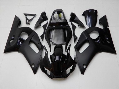 Affordable 1998-2002 Glossy Matte Black Yamaha YZF R6 Moto Fairings Canada