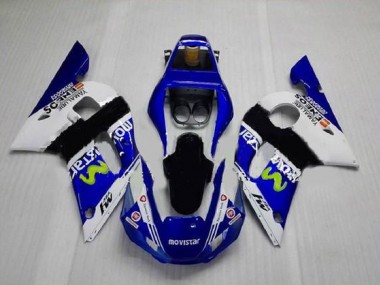 Affordable 1998-2002 Blue Green White Yamaha YZF R6 Motorbike Fairing Canada