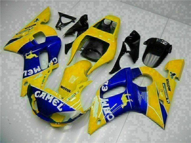 Affordable 1998-2002 Yellow Blue Yamaha YZF R6 Moto Fairings Canada Affordable 1998-2002 Yellow Blue Yamaha YZF R6 Moto Fairings Canada