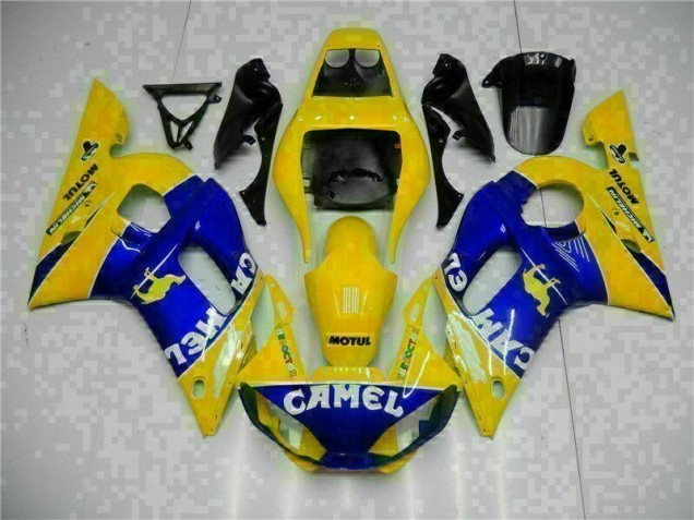 Affordable 1998-2002 Yellow Blue Yamaha YZF R6 Moto Fairings Canada Affordable 1998-2002 Yellow Blue Yamaha YZF R6 Moto Fairings Canada
