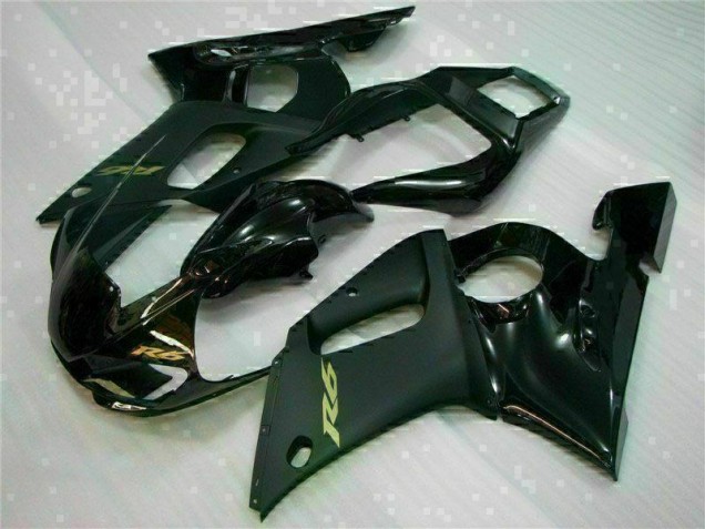 Affordable 1998-2002 Black Yamaha YZF R6 Motorcycle Replacement Fairings Canada