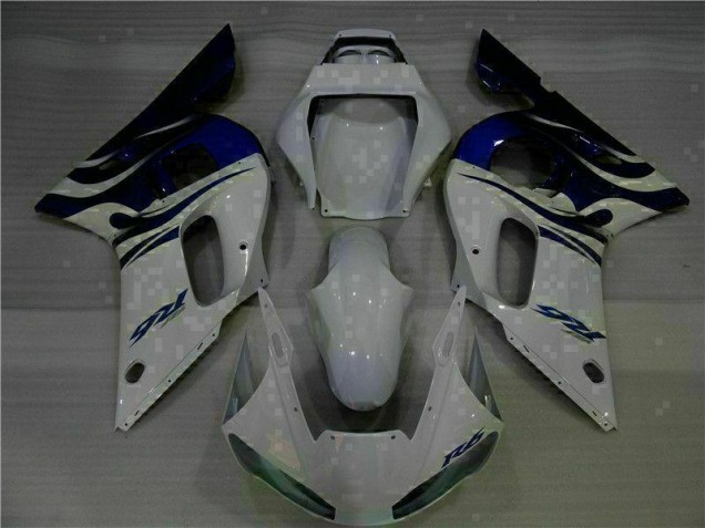 Affordable 1998-2002 White Blue Yamaha YZF R6 Bike Fairings Canada Affordable 1998-2002 White Blue Yamaha YZF R6 Bike Fairings Canada
