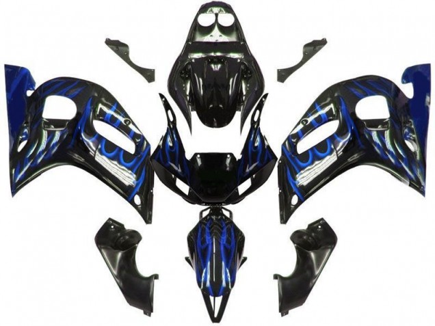 Affordable 1998-2002 Black Blue Flame Yamaha YZF R6 Motorcycle Bodywork Canada