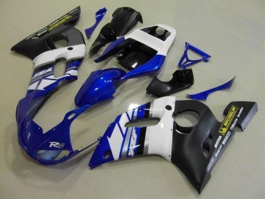 Affordable 1998-2002 Blue White and Black Yamaha YZF R6 Motorcylce Fairings Canada