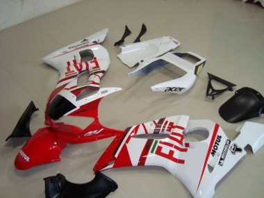 Affordable 1998-2002 White Red Fiat Motul Acer Yamaha YZF R6 Motorcycle Fairing Kit Canada