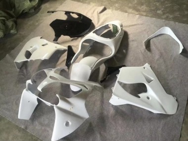 Affordable 2000-2001 Pure White Glossy Black Kawasaki ZX9R Motorcycle Fairings Kits Canada