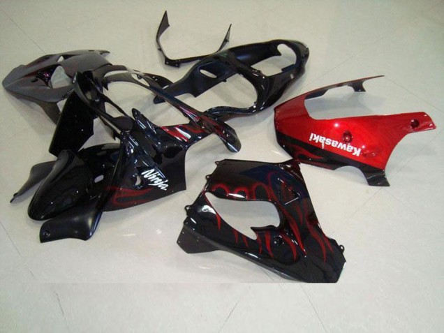Affordable 2000-2001 Red Flame Kawasaki ZX9R Motorbike Fairing Canada Affordable 2000-2001 Red Flame Kawasaki ZX9R Motorbike Fairing Canada