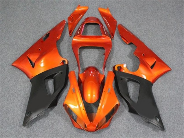 Affordable 2000-2001 Orange Black Yamaha YZF R1 Motorcycle Fairings Kit Canada