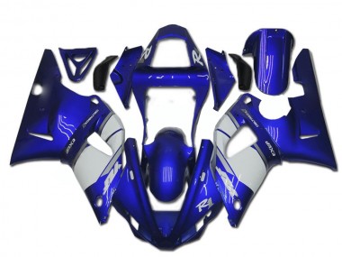 Affordable 2000-2001 Blue White Yamaha YZF R1 Motorcycle Fairings Canada