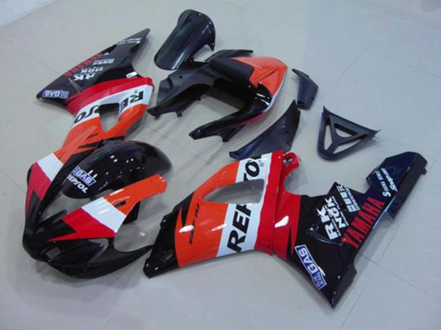 Affordable 2000-2001 Repsol Yamaha YZF R1 Bike Fairing Kit Canada