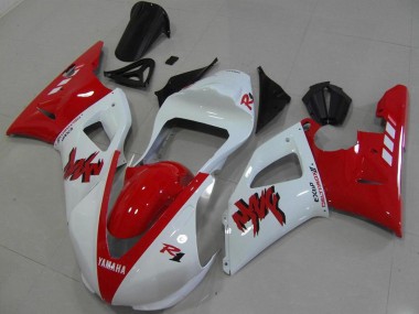 Affordable 2000-2001 Red White Race Yamaha YZF R1 Motorbike Fairing Canada