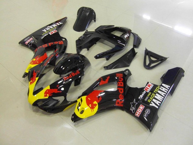 Affordable 2000-2001 Black Red Bull Yamaha YZF R1 Bike Fairings Canada