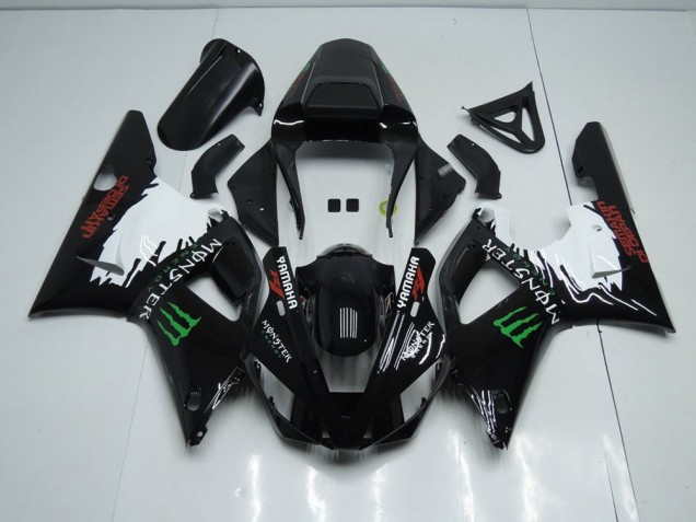 Affordable 2000-2001 Black White Monster Yamaha YZF R1 Bike Fairing Canada Affordable 2000-2001 Black White Monster Yamaha YZF R1 Bike Fairing Canada