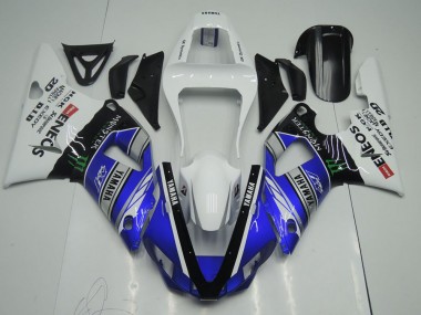 Affordable 2000-2001 Blue White ENEOS Monster Yamaha YZF R1 Motor Bike Fairings Canada