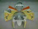 Affordable 2000-2002 White Yellow Flame Kawasaki ZX6R Bike Fairings Canada Affordable 2000-2002 White Yellow Flame Kawasaki ZX6R Bike Fairings Canada