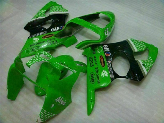 Affordable 2000-2002 Green Black Kawasaki ZX6R Motor Bike Fairings Canada Affordable 2000-2002 Green Black Kawasaki ZX6R Motor Bike Fairings Canada
