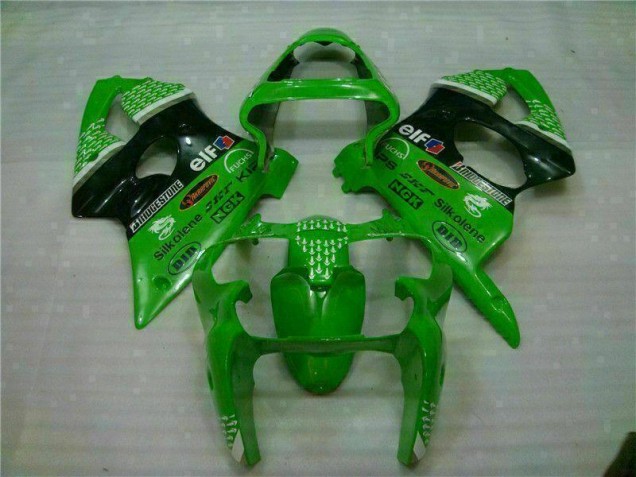 Affordable 2000-2002 Green Black Kawasaki ZX6R Motor Bike Fairings Canada Affordable 2000-2002 Green Black Kawasaki ZX6R Motor Bike Fairings Canada