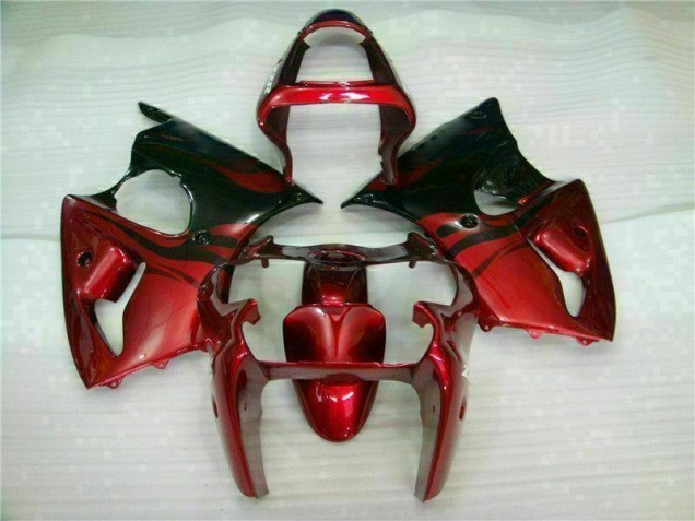 Affordable 2000-2002 Red Black Kawasaki ZX6R Bike Fairing Kit Canada Affordable 2000-2002 Red Black Kawasaki ZX6R Bike Fairing Kit Canada