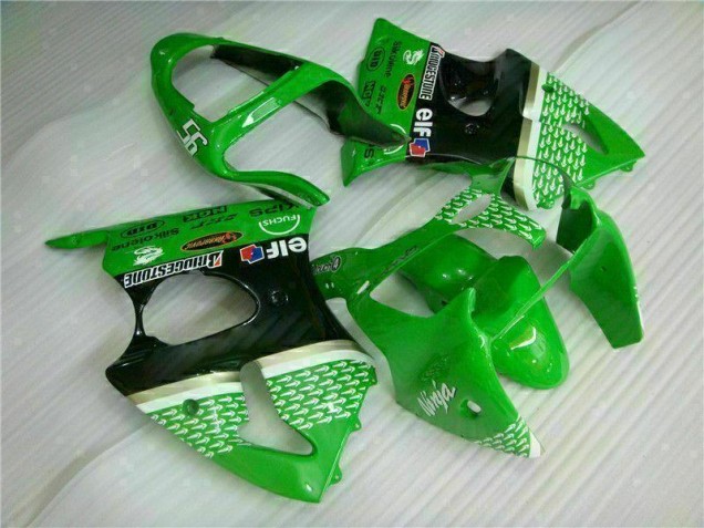Affordable 2000-2002 Green Black Kawasaki ZX6R Motorcycle Bodywork Canada Affordable 2000-2002 Green Black Kawasaki ZX6R Motorcycle Bodywork Canada
