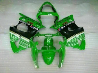 Affordable 2000-2002 Green Black Kawasaki ZX6R Motorcycle Bodywork Canada