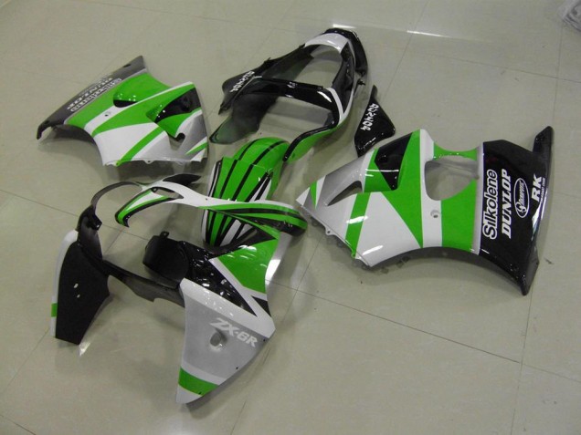 Affordable 2000-2002 Green White Stripe Kawasaki ZX6R Motorcycle Bodywork Canada Affordable 2000-2002 Green White Stripe Kawasaki ZX6R Motorcycle Bodywork Canada