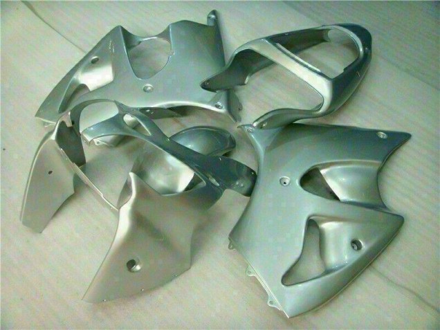 Affordable 2000-2002 Silver Kawasaki ZX6R Replacement Fairings Canada