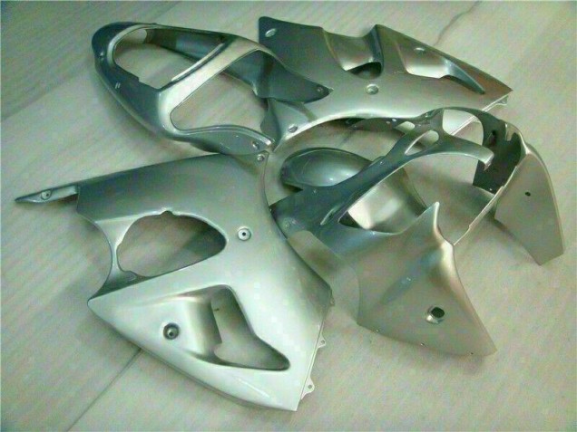 Affordable 2000-2002 Silver Kawasaki ZX6R Replacement Fairings Canada