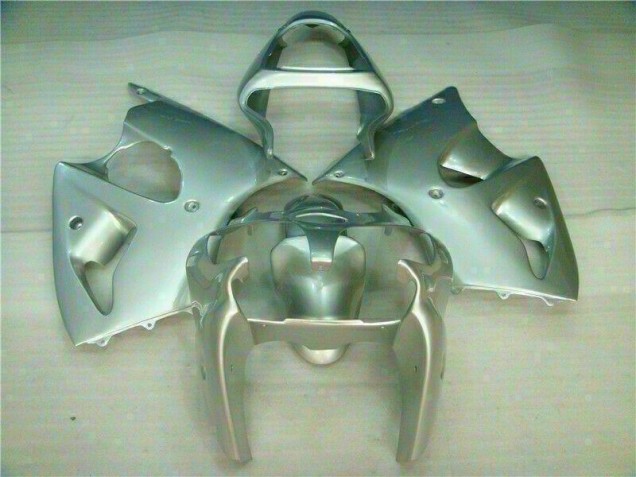Affordable 2000-2002 Silver Kawasaki ZX6R Replacement Fairings Canada