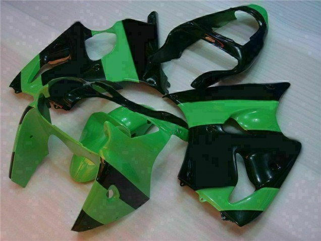 Affordable 2000-2002 Green Black Kawasaki ZX6R Motorcycle Fairings Canada Affordable 2000-2002 Green Black Kawasaki ZX6R Motorcycle Fairings Canada
