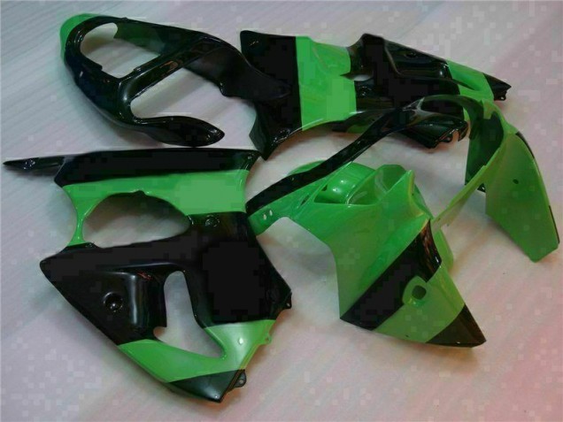 Affordable 2000-2002 Green Black Kawasaki ZX6R Motorcycle Fairings Canada Affordable 2000-2002 Green Black Kawasaki ZX6R Motorcycle Fairings Canada