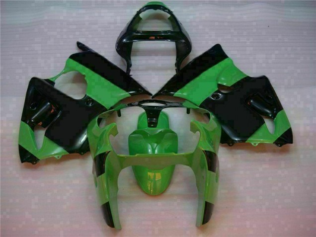 Affordable 2000-2002 Green Black Kawasaki ZX6R Motorcycle Fairings Canada Affordable 2000-2002 Green Black Kawasaki ZX6R Motorcycle Fairings Canada