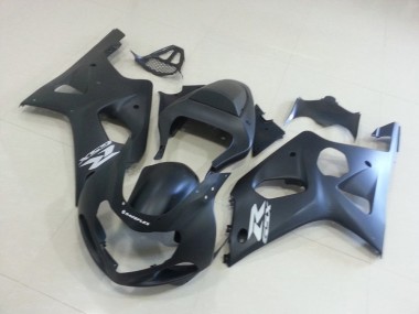 Affordable 2000-2002 Matte Black with Silver Gsxr Suzuki GSXR 1000 Motorcycle Fairings Kit Canada