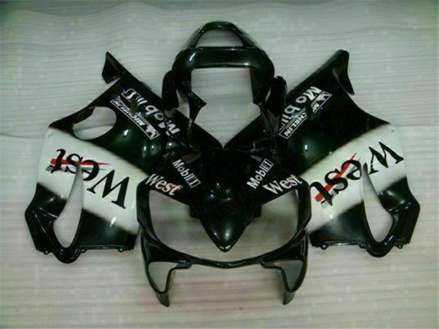 Affordable 2001-2003 White Black West Honda CBR600 F4i Bike Fairings Canada Affordable 2001-2003 White Black West Honda CBR600 F4i Bike Fairings Canada