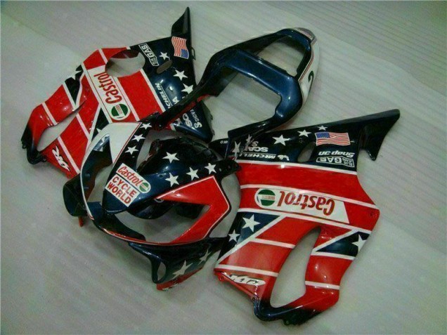 Affordable 2001-2003 Red White Blue Castrol Cycle World Honda CBR600 F4i Motorcycle Fairings Kits Canada Affordable 2001-2003 Red White Blue Castrol Cycle World Honda CBR600 F4i Motorcycle Fairings Kits Canada