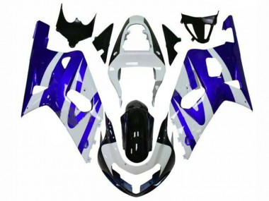 Affordable 2001-2003 Blue White Suzuki GSXR 600/750 Motorcylce Fairings Canada