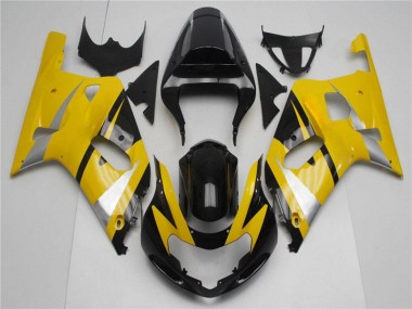 Affordable 2001-2003 Yellow Black Suzuki GSXR 600/750 Bike Fairings Canada