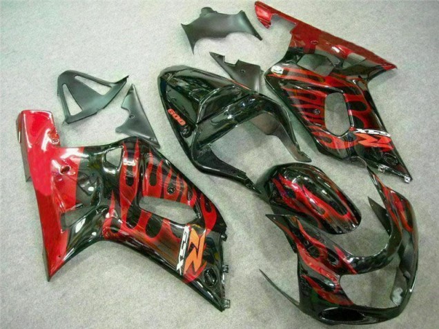 Affordable 2001-2003 Red Black Suzuki GSXR 600/750 Motorcycle Fairing Kit Canada Affordable 2001-2003 Red Black Suzuki GSXR 600/750 Motorcycle Fairing Kit Canada