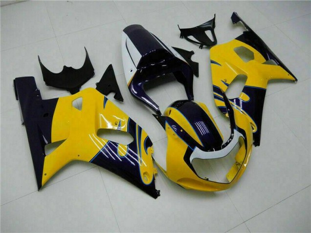 Affordable 2001-2003 Yellow Suzuki GSXR 600/750 Bike Fairings Canada
