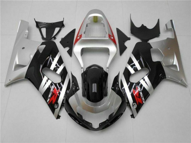 Affordable 2001-2003 Silver Suzuki GSXR 600/750 Motorcycle Fairings Kits Canada Affordable 2001-2003 Silver Suzuki GSXR 600/750 Motorcycle Fairings Kits Canada