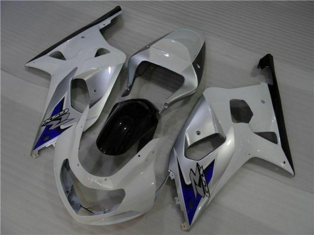 Affordable 2001-2003 White Silver Suzuki GSXR 600/750 Bike Fairings Canada Affordable 2001-2003 White Silver Suzuki GSXR 600/750 Bike Fairings Canada