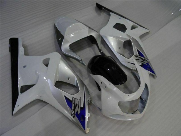 Affordable 2001-2003 White Silver Suzuki GSXR 600/750 Bike Fairings Canada Affordable 2001-2003 White Silver Suzuki GSXR 600/750 Bike Fairings Canada