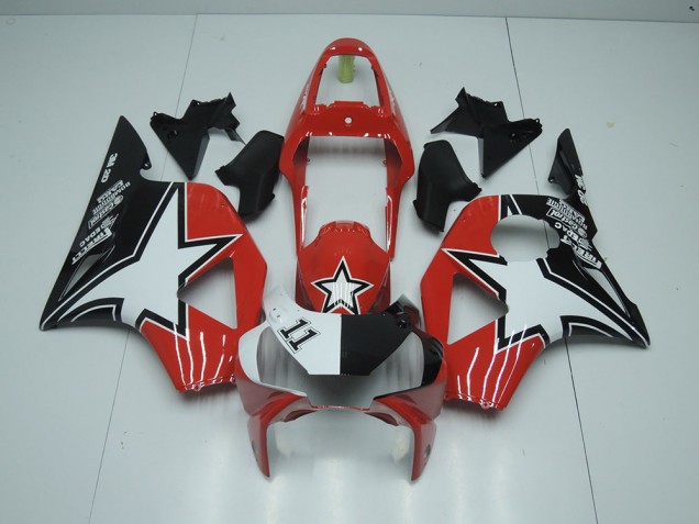 Affordable 2002-2003 Black Red Star Honda CBR900RR 954 Motorcycle Fairings Kits Canada